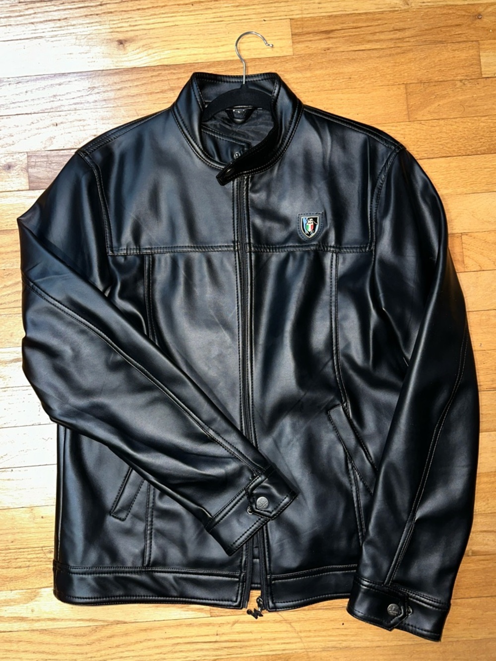 Collezioni Italia Faux Leather Jacket size large men’s
